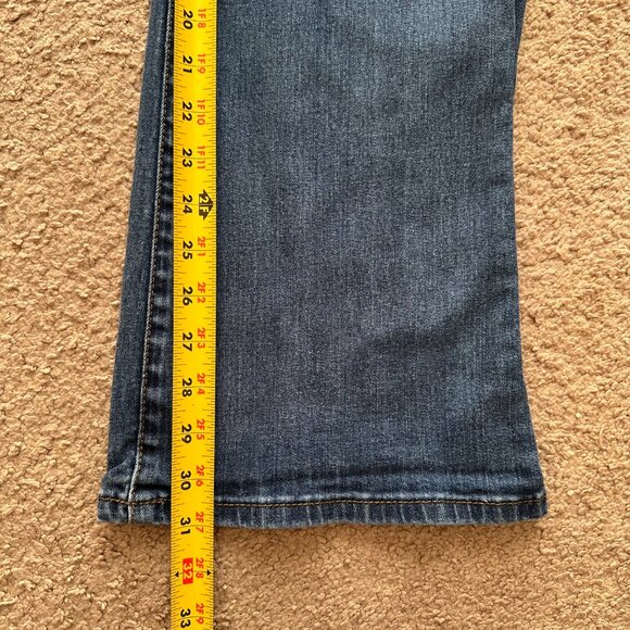 Calvin Klein Jeans Womens 16 33x31 Mid Rise Flare Fit Blue Medium Wash Denim - Picture 11 of 13